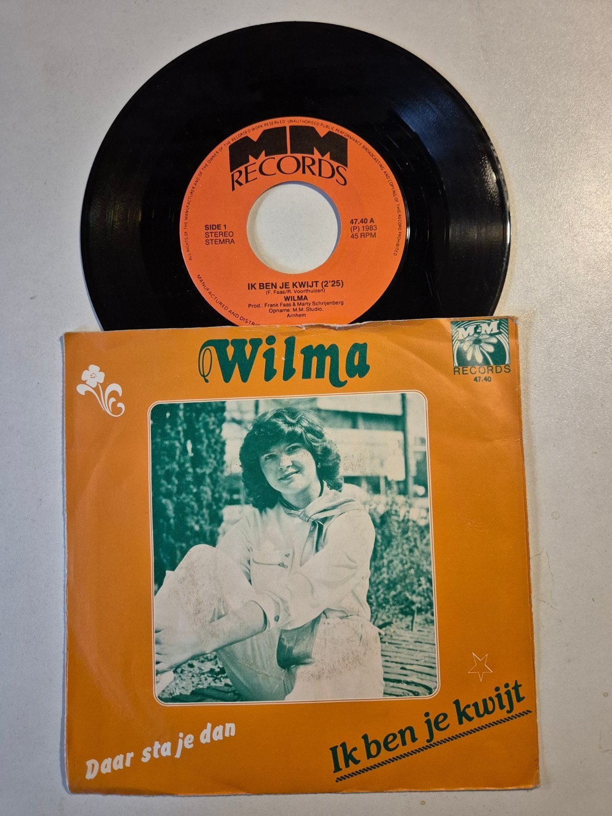 Wilma-Ik ben je kwijt, Cd's en Dvd's, Vinyl Singles, 7 inch, Single, Ophalen of Verzenden, Zo goed als nieuw