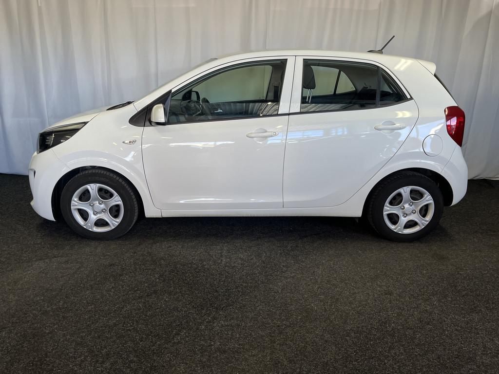 Kia Picanto 1.0 DPi ComfortLine 5p 1E EIGN/AIRCO/CRUISE/DAB/, Voorwielaandrijving, Stof, Gebruikt, Wit