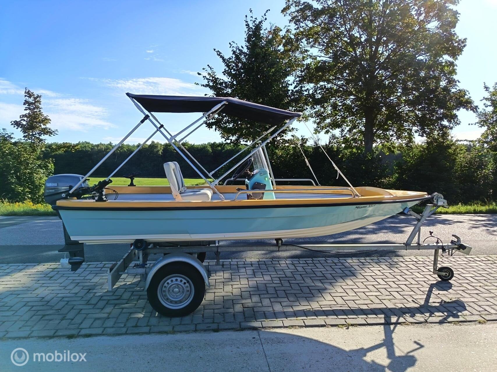 VRO 430 Console / Visboot | Yamaha 8 pk 4 takt | Boottrailer, Watersport en Boten, Vis- en Consoleboten, Gebruikt, Tot 10 pk, VRO 430