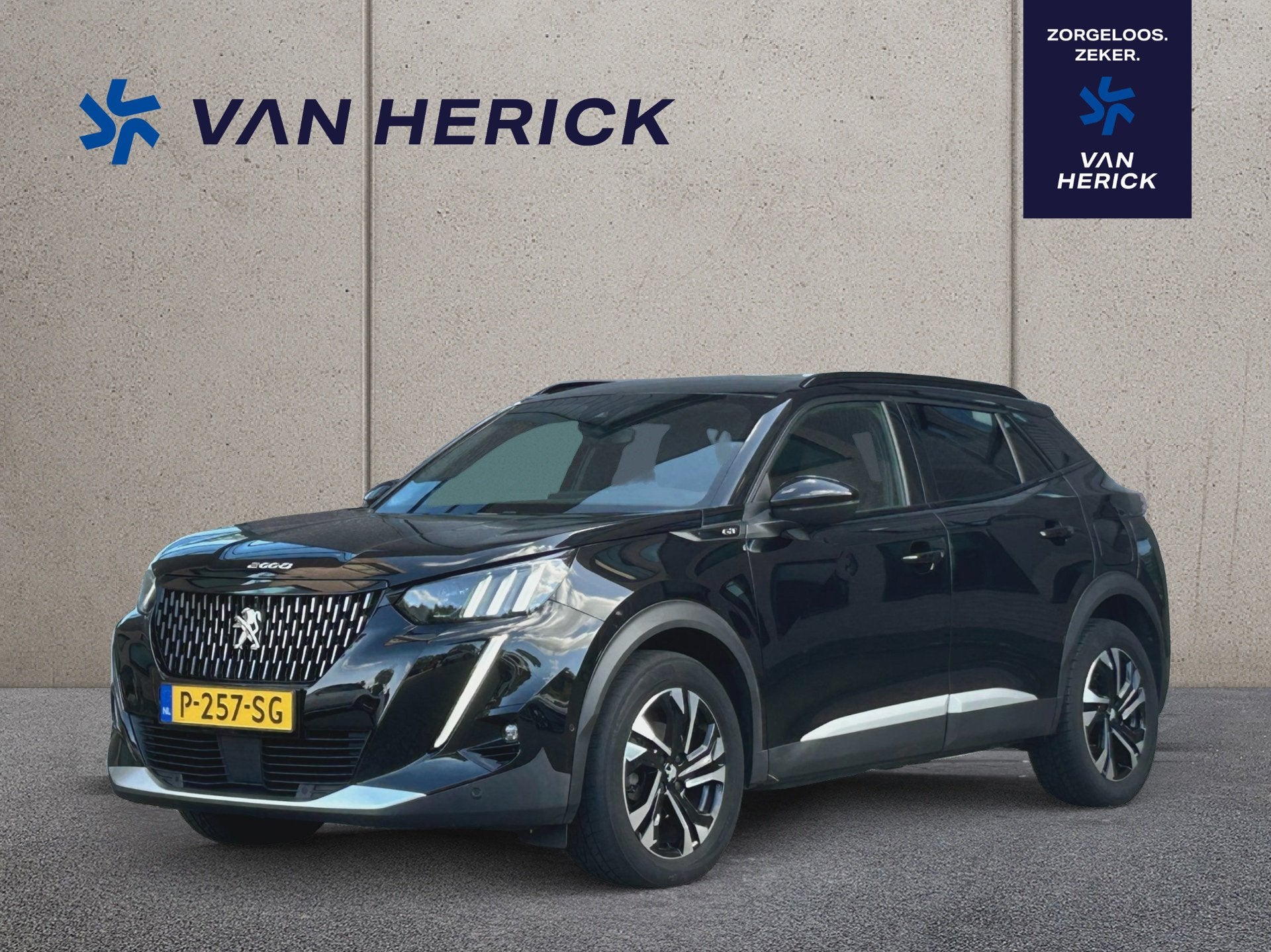 Peugeot 2008 1.2 PureTech 130PK GT Automaat | Navigatie | Ac, Auto's, Gebruikt, 1199 cc, Leder en Stof, Zwart