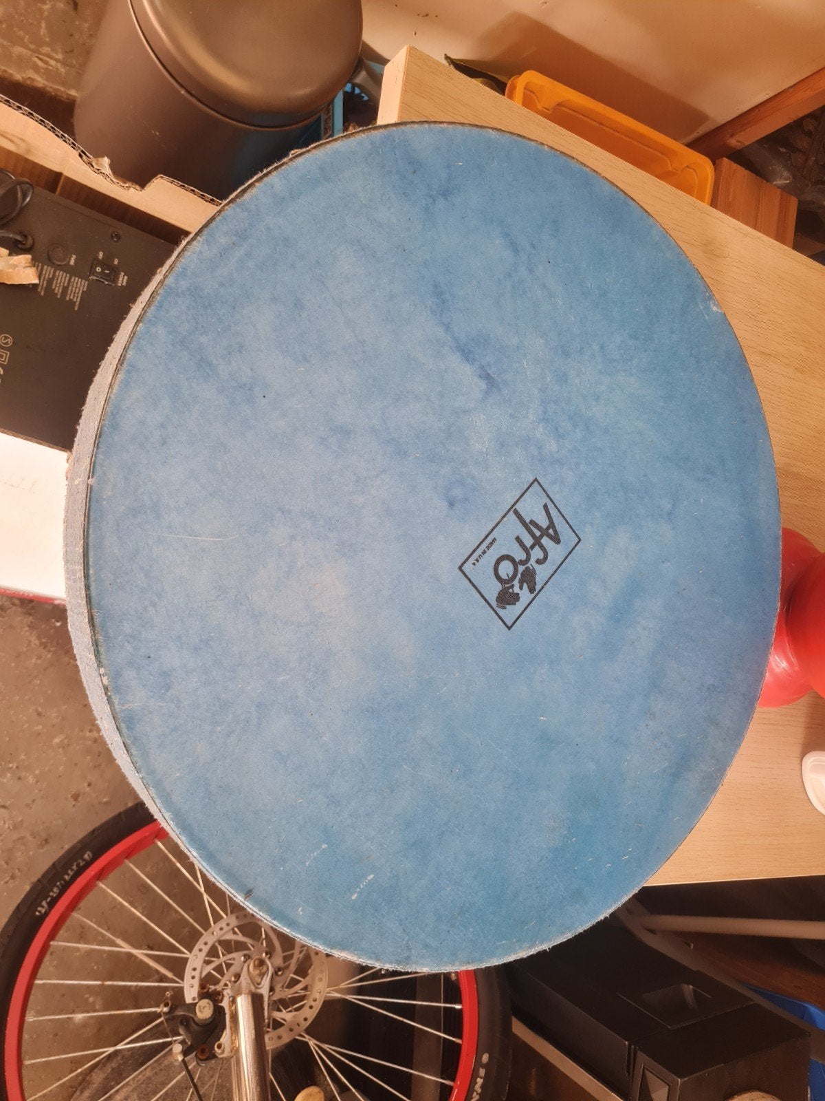 Afro drum - Handgemaakte percussie doorsnee 55 cm, Muziek en Instrumenten, Niet van toepassing, Niet van toepassing, Ophalen of Verzenden
