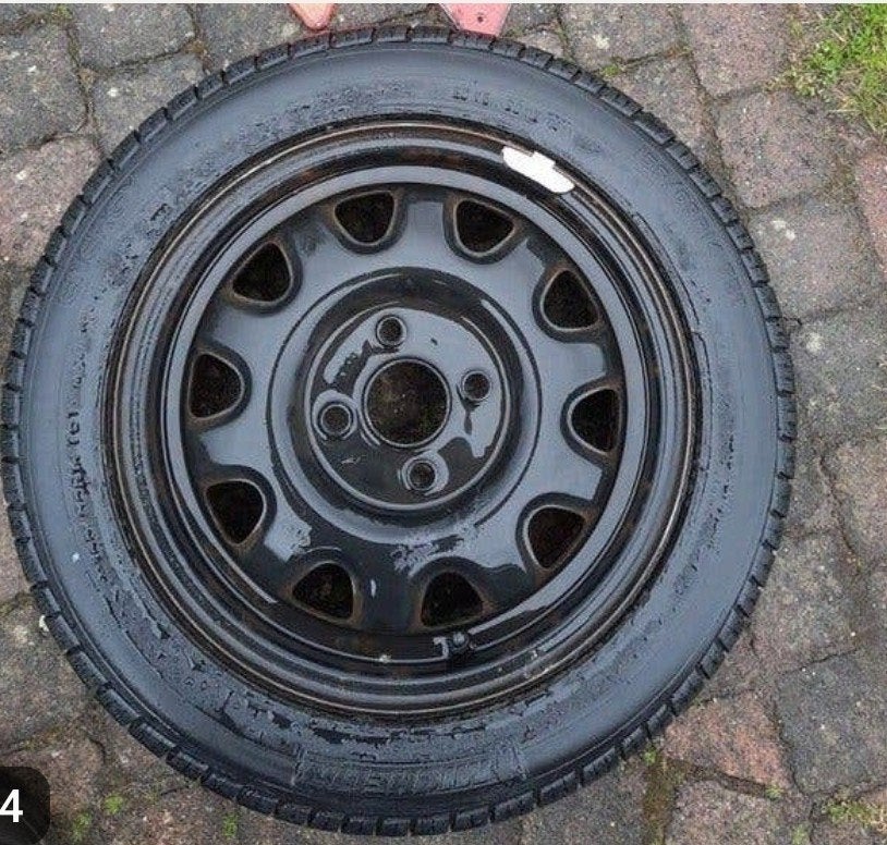 Aanhangerwiel / reservewiel Michelin 155/65 R14 4x100, Ophalen of Verzenden