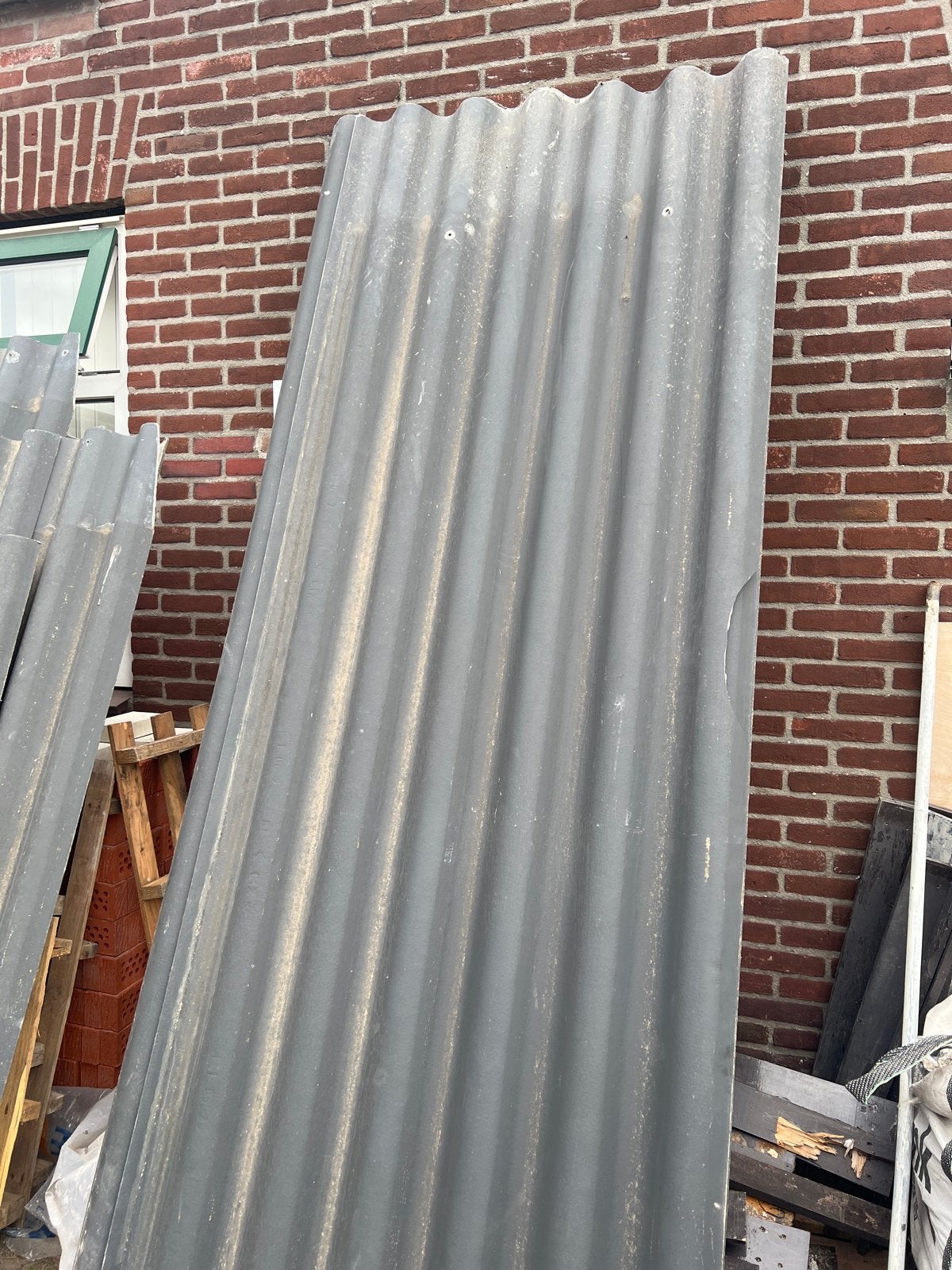 Gebruikte golfplaten voor garage dak - 14 tot 16m², Overige materialen, Gebruikt, Ophalen of Verzenden, 15 m² of meer
