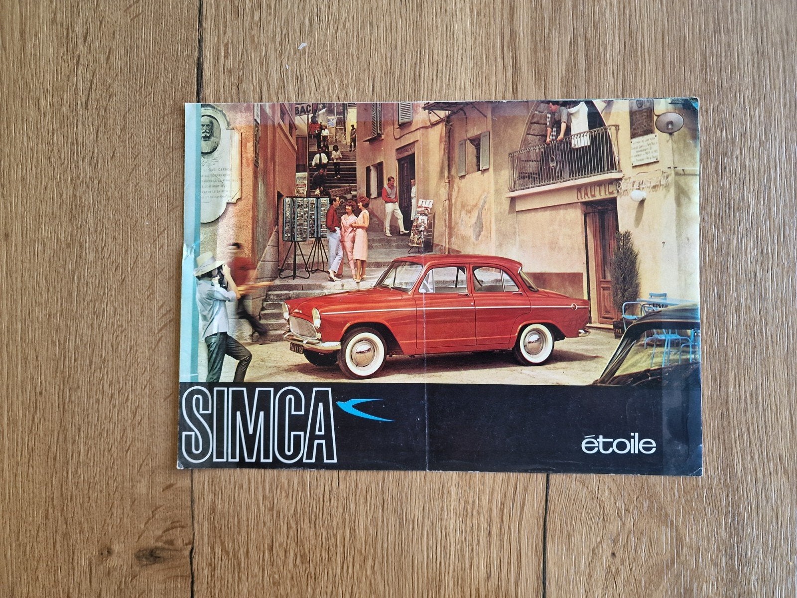 Simca Étoile Folder - jaren 60, Ophalen of Verzenden, Gelezen, Simca, Folder