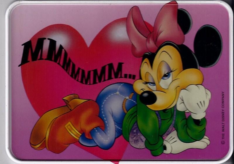 Metalen kaart minnie mouse -- disney, Ophalen of Verzenden, Voor 1920, Overige thema's