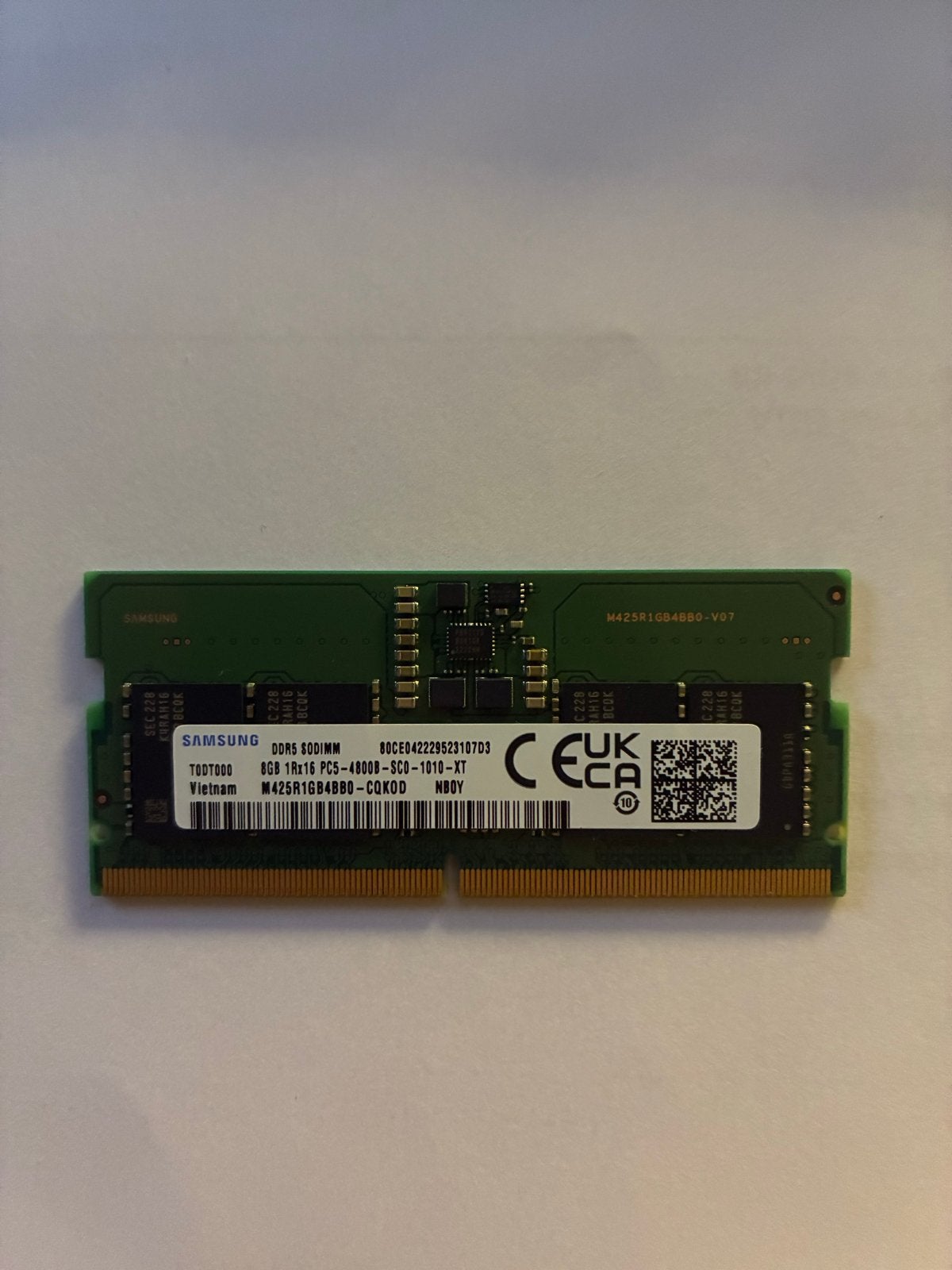 Samsung DDR5 SODIMM 8GB RAM Geheugenmodule, Computers en Software, 8 GB, Ophalen of Verzenden, Zo goed als nieuw, DDR5
