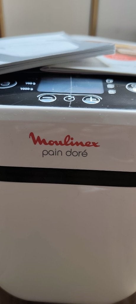Moulinex Pain Doré broodbakmachine, Witgoed en Apparatuur, Broodbakmachines, 800 tot 1200 gram deeg, Ophalen, Met timer, Gebruikt
