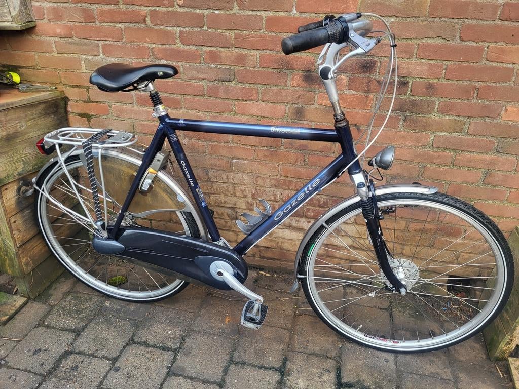 Gazelle Davos alu oversized herenfiets Nexus7- geveerd 61cm, Ophalen, Gebruikt, Versnellingen, 57 tot 61 cm