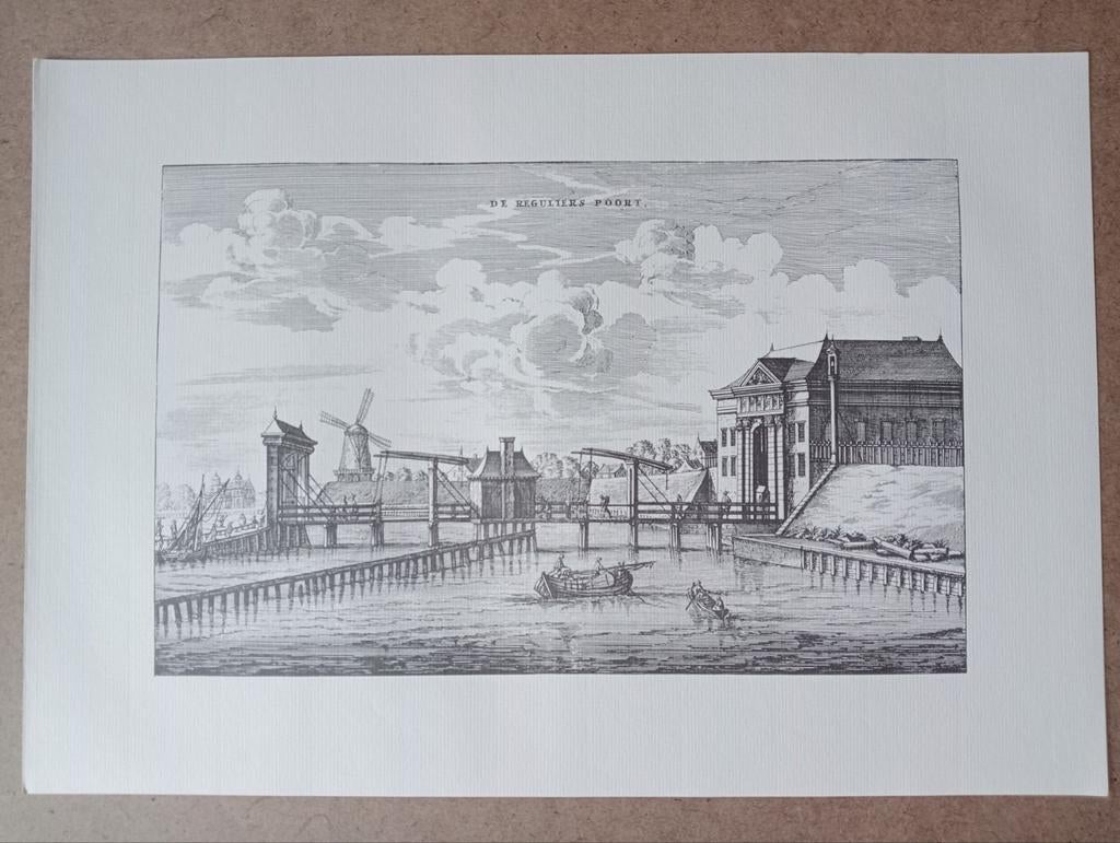 Jacob van Meurs Gravure De Reguliers Poort, Ophalen of Verzenden
