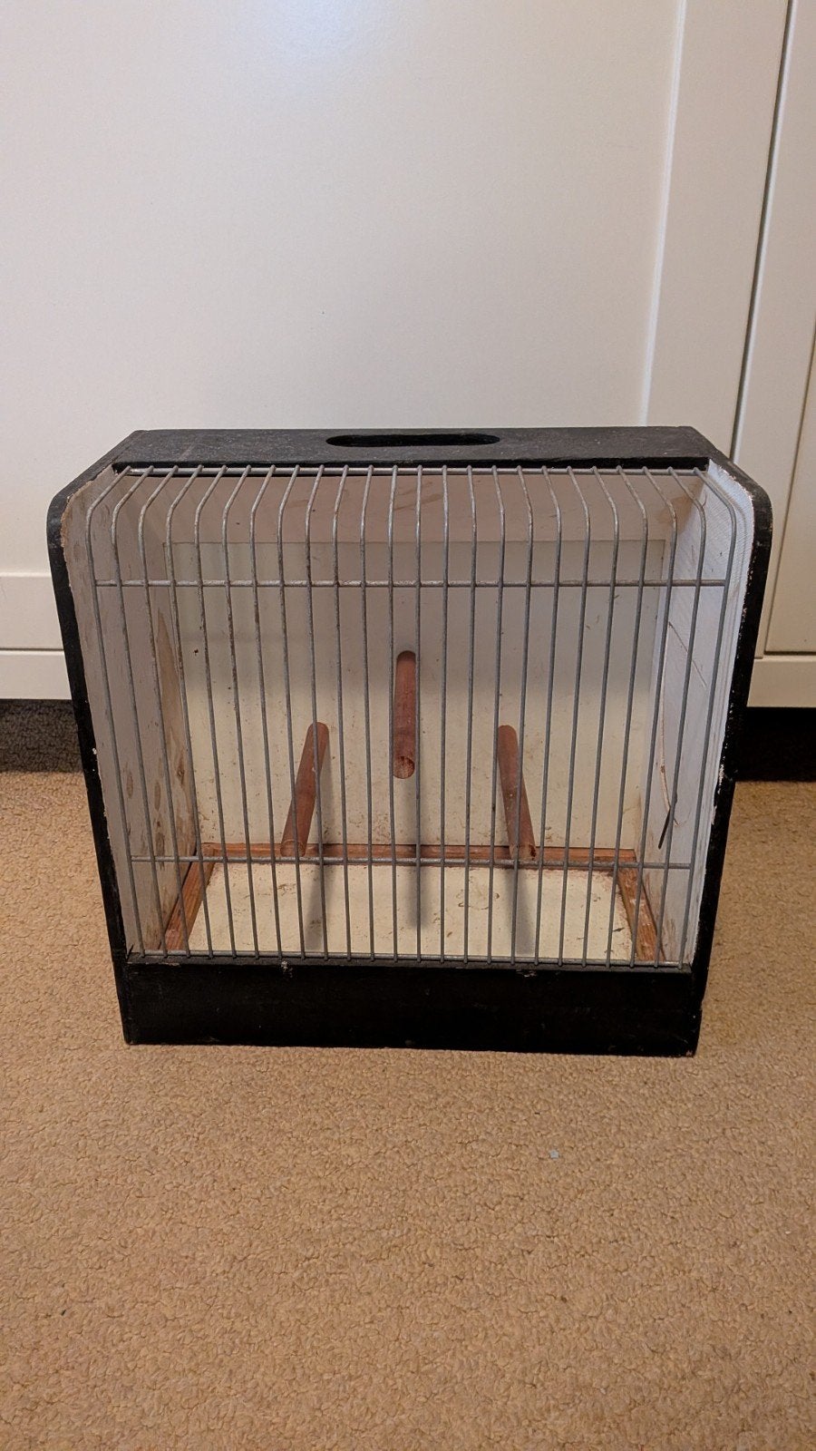 Tentoonstellingskooi/transportkooi vogels, Ophalen of Verzenden, Gebruikt, Hout, Vogelkooi