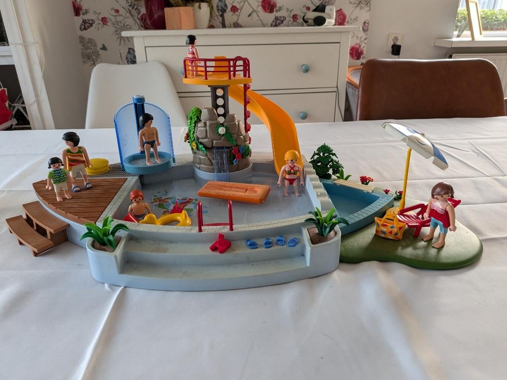 playmobil zwembad 4858, Ophalen, Gebruikt, Complete set