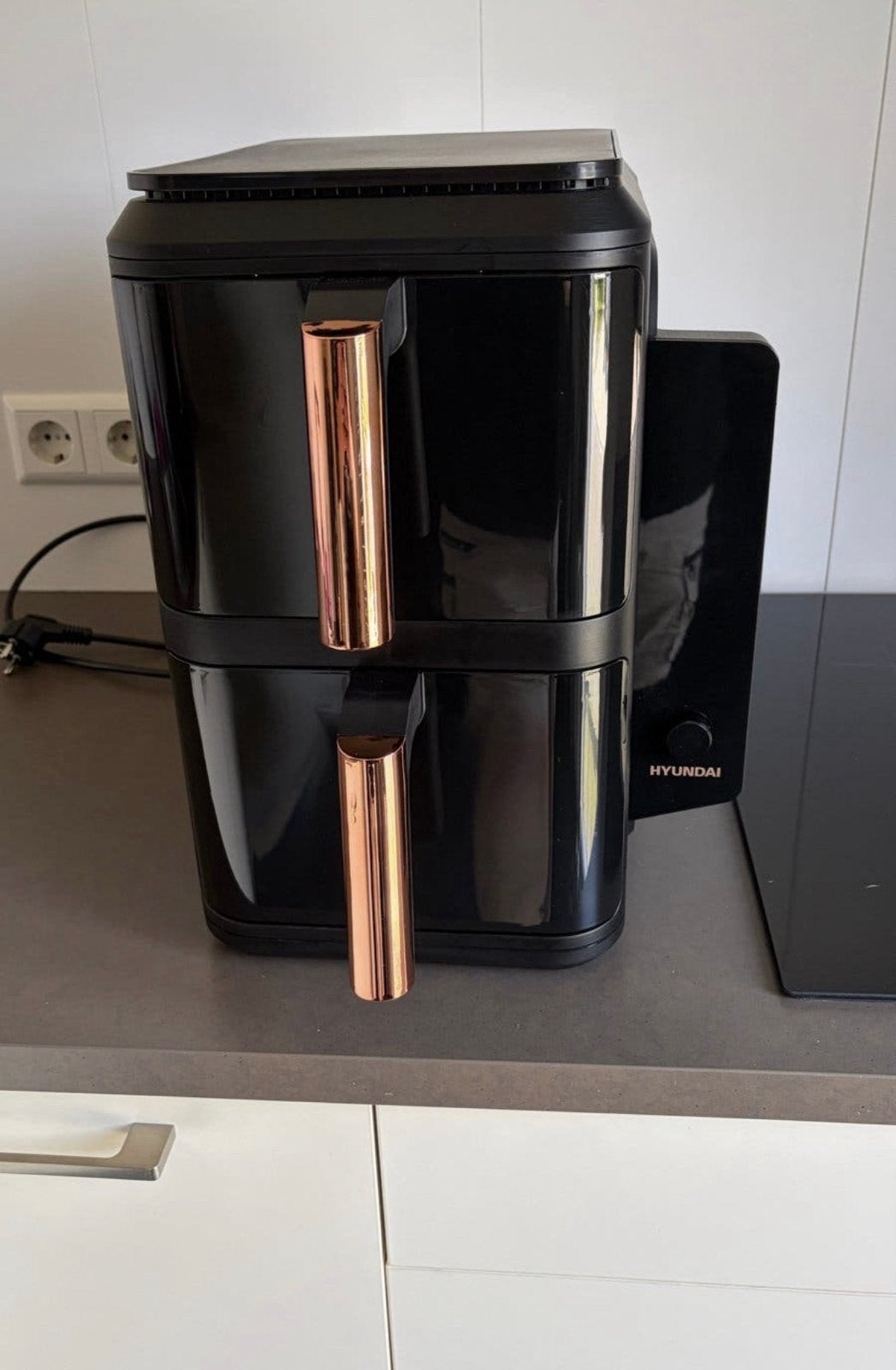 Hyundai Double Stack XL Airfryer 10.4L - Zo goed als nieuw, Ophalen, Zo goed als nieuw, Airfryer XL, 1500 gram of meer