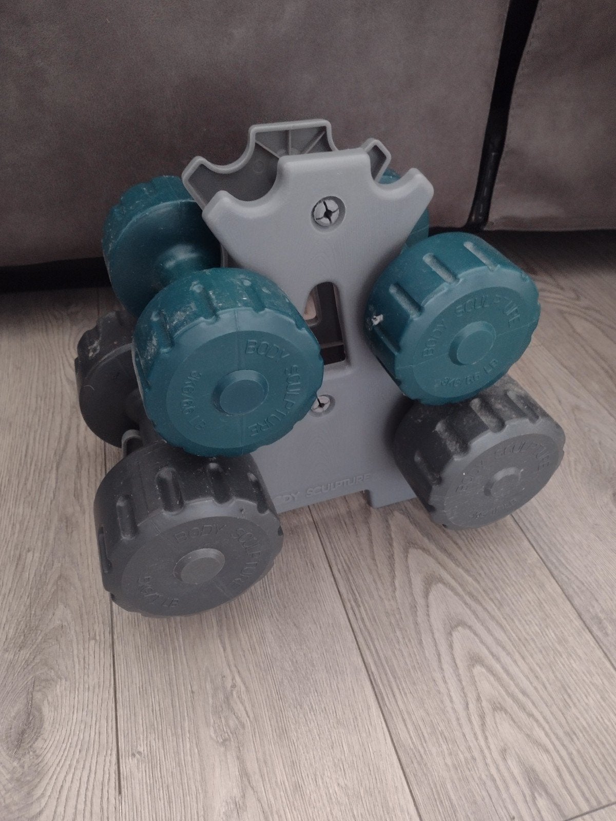 Dumbbell set met standaard - Body Sculpture, Ophalen, Gebruikt, Armen, Dumbbell