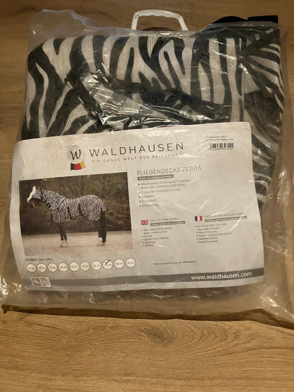 Vliegen deken 195 incl. Losse hals, Dieren en Toebehoren, Ophalen of Verzenden, Zo goed als nieuw, Vliegendeken