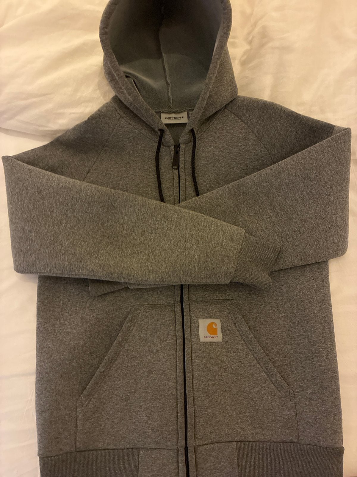 Carhartt WIP Car-Lux Hooded Jacket - Maat M, Verzenden, Zo goed als nieuw, Maat 48/50 (M), Grijs