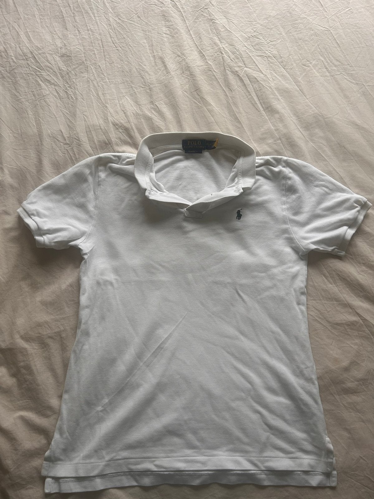 Polo Ralph Lauren Classic Fit Polo Shirt Wit Maat S, Ophalen of Verzenden, Zo goed als nieuw, Maat 46 (S) of kleiner, Wit