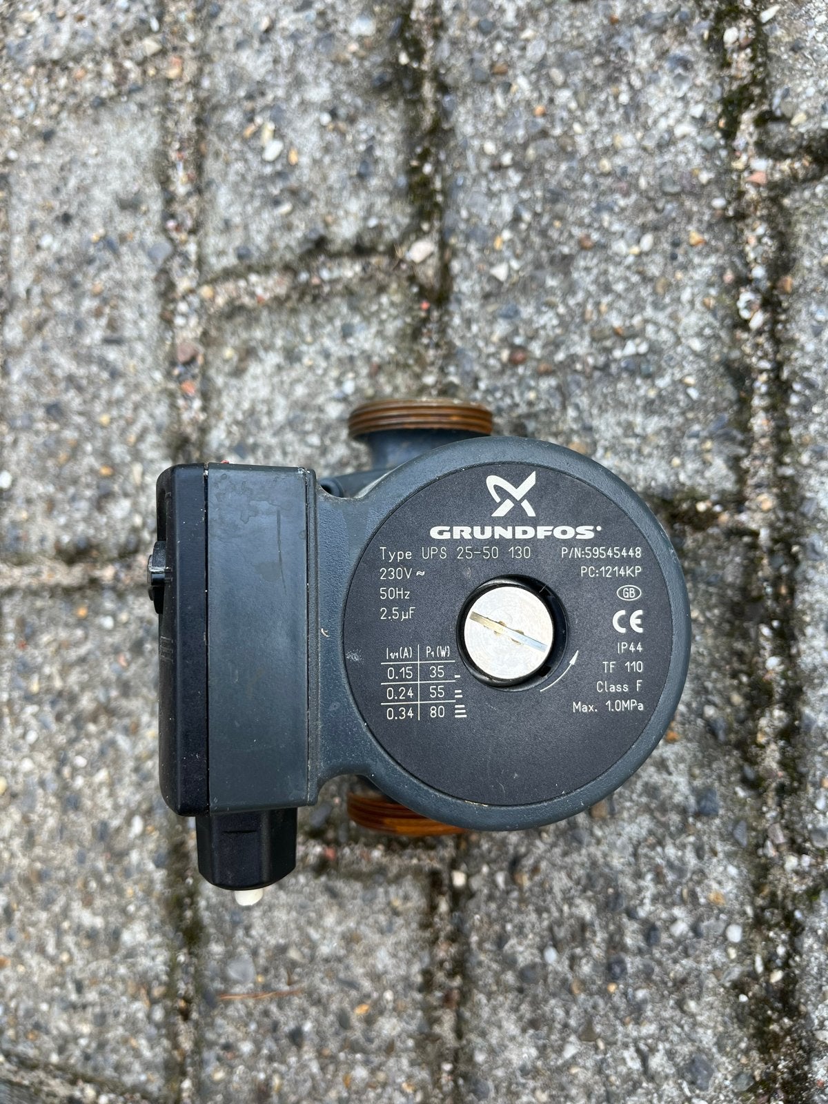 Grundfos UPS 25-50 130 CV-pomp vloerverwarming, Doe-het-zelf en Verbouw, Ophalen of Verzenden, Gebruikt, Minder dan 200 watt, Overige typen