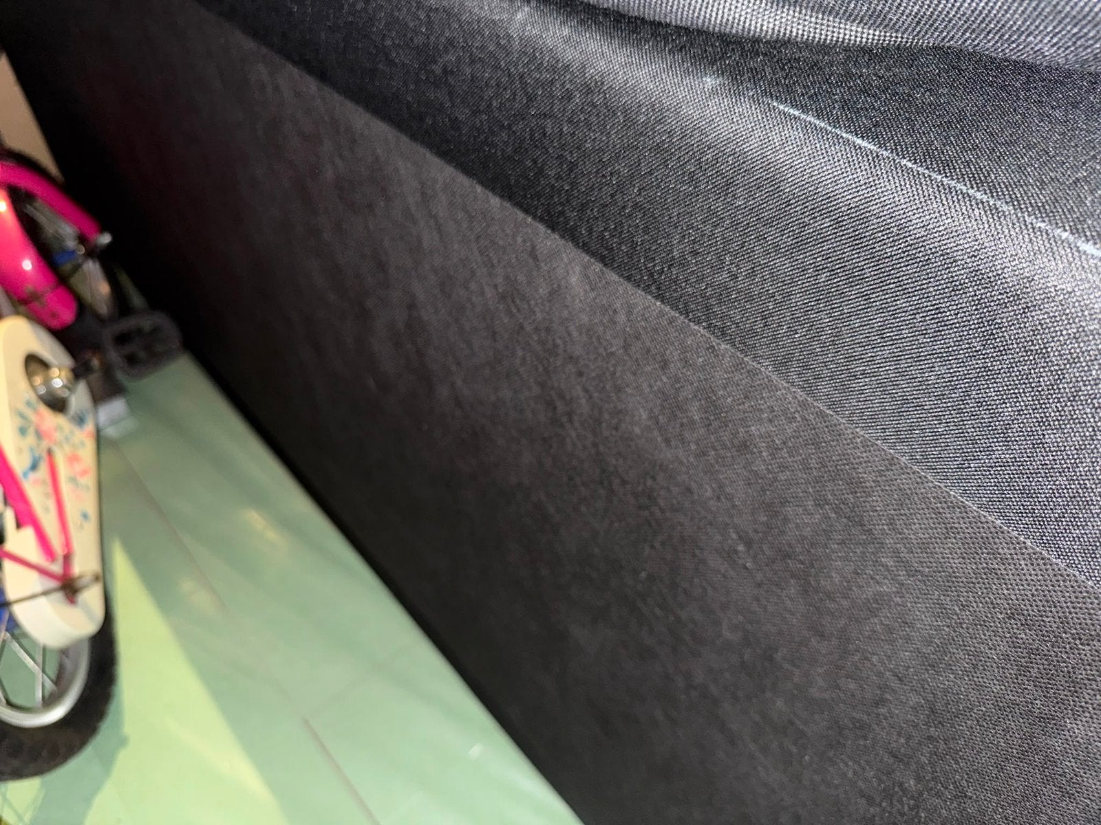 Boxspring met poten 140cm breedt- Zwart, Ophalen, Gebruikt, 90 cm, Eenpersoons