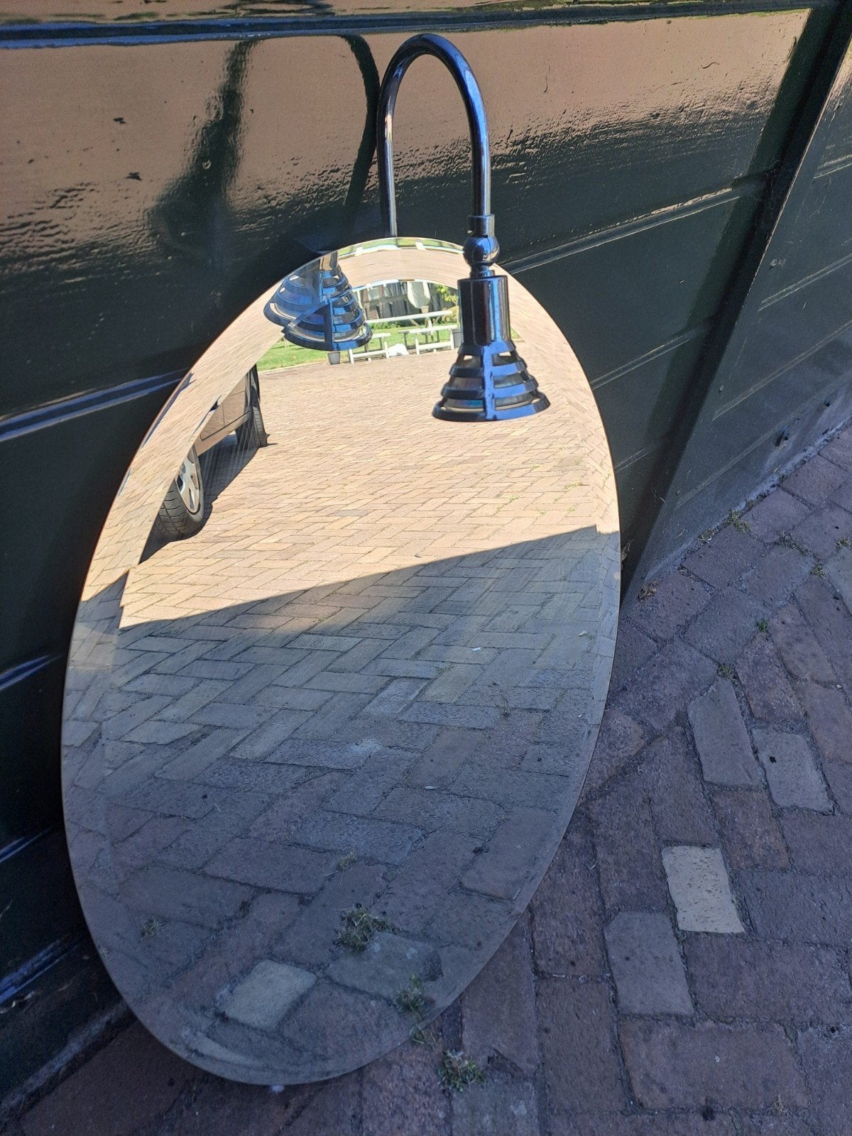 spiegel met lamp er boven, Ophalen, Minder dan 50 cm, Zo goed als nieuw, Minder dan 100 cm