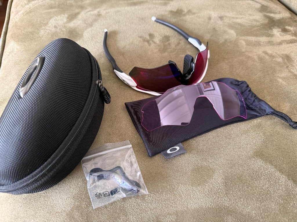 Oakley radar path XS, Sieraden, Tassen en Uiterlijk, Zonnebrillen en Brillen | Heren, Zonnebril, Wit, Ophalen of Verzenden, Zo goed als nieuw