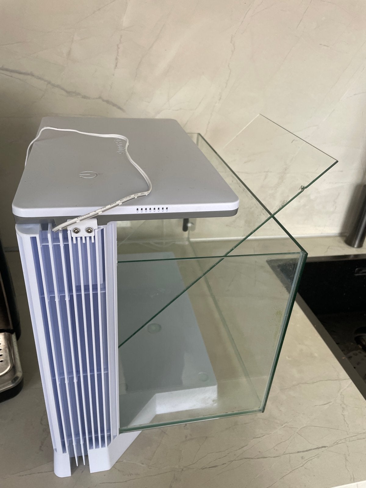 SuperFish aquarium Quadro 40 Pro wit 28 L, Ophalen, Zo goed als nieuw, Leeg aquarium