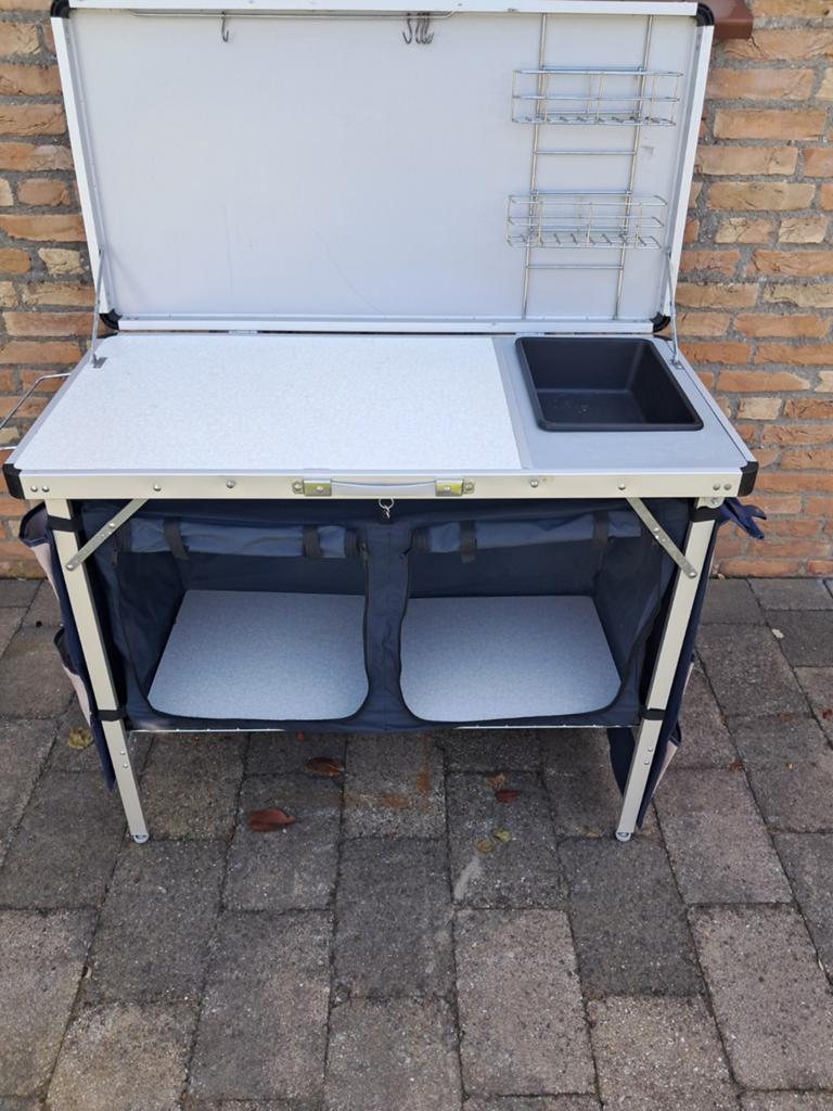 Ambassador Keuken - Compacte Campingkeuken met Spoelbak, Ophalen