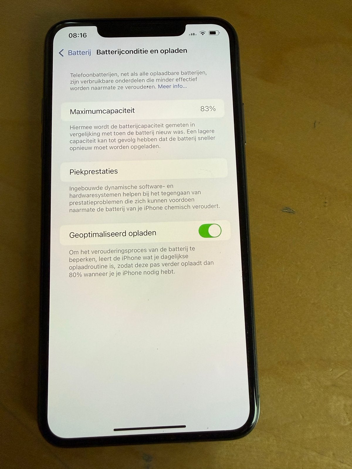 Iphone 11 Pro Max 256GB 83%, 83 %, Zonder simlock, Grijs, Zonder abonnement