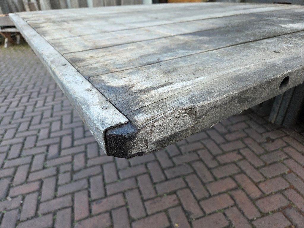 Hardhouten Steenschot 145x148 cm nr: D74, Ophalen, Planken, Hardhout