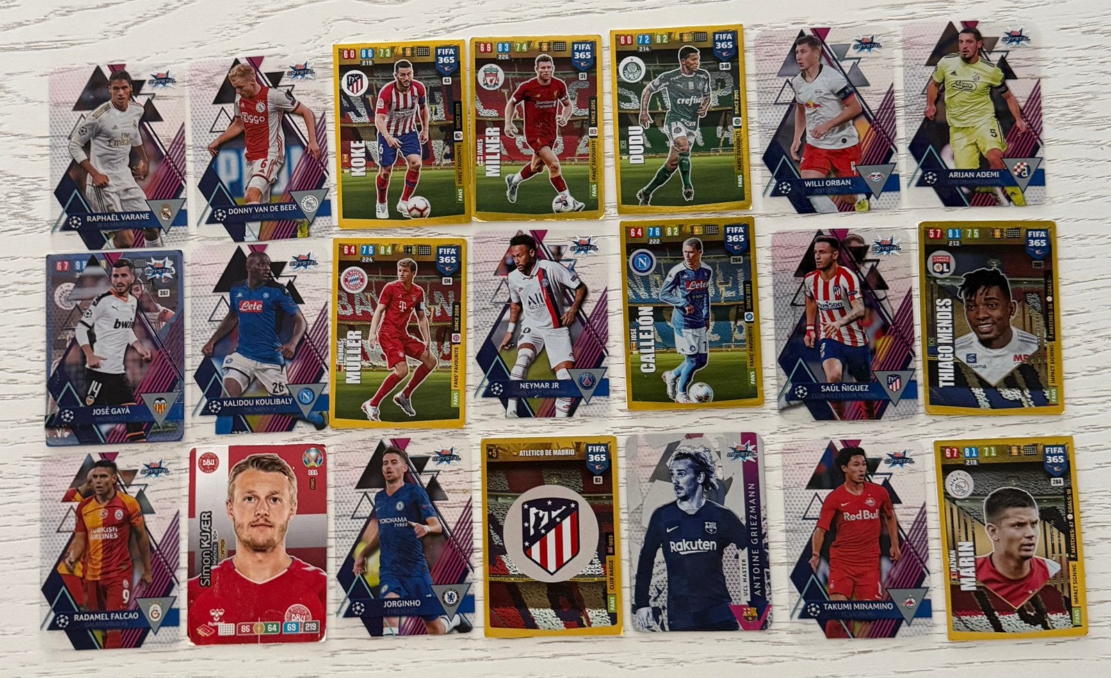 Voetbalkaarten Lot 20 Stuks (Topps Crystal & Panini), Ophalen of Verzenden