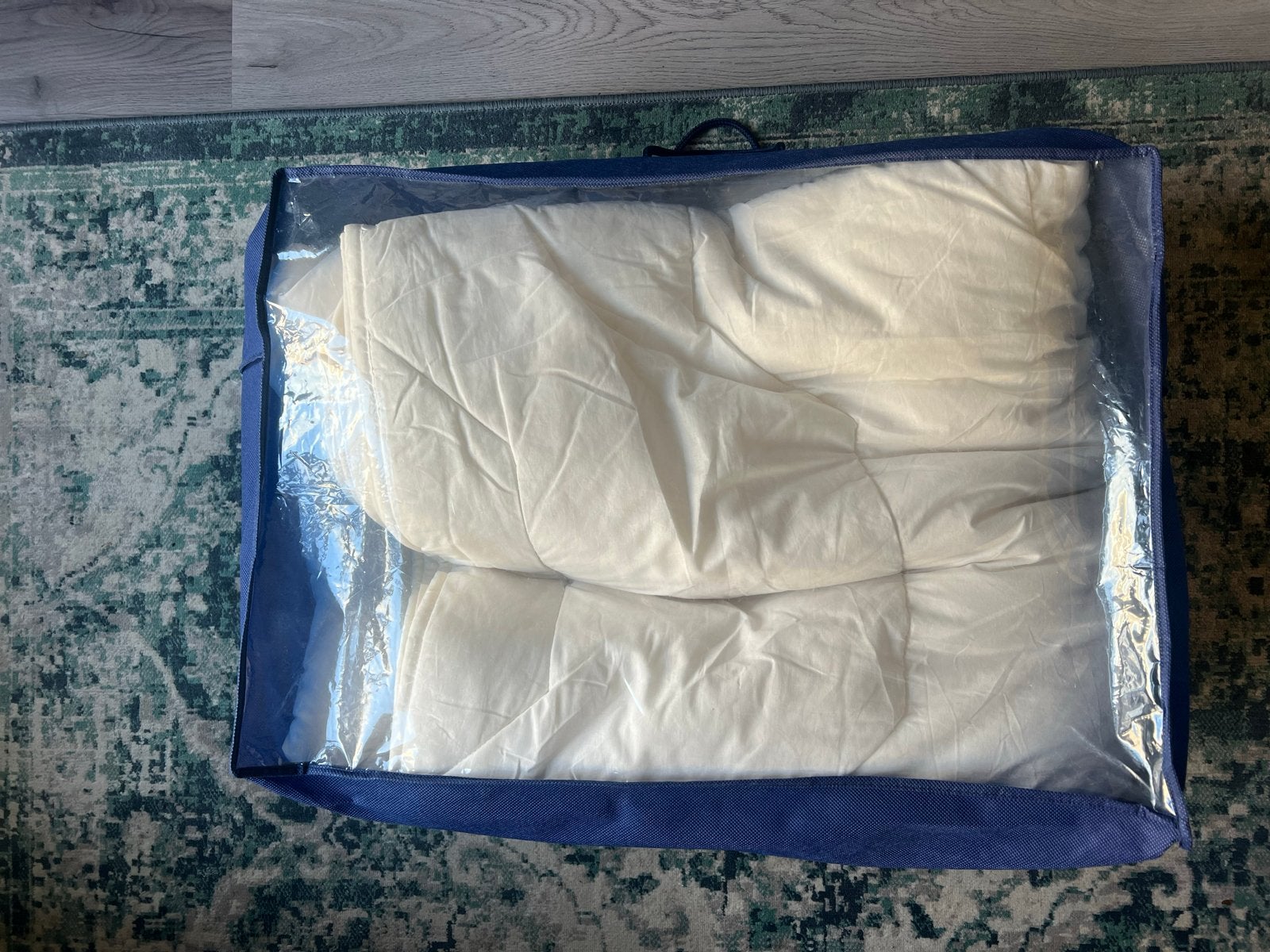 100% Wollen 4-seizoenen dekbed 240x220 - Zo goed als nieuw, Huis en Inrichting, Lits-jumeaux, Wit, Ademend, Ophalen of Verzenden