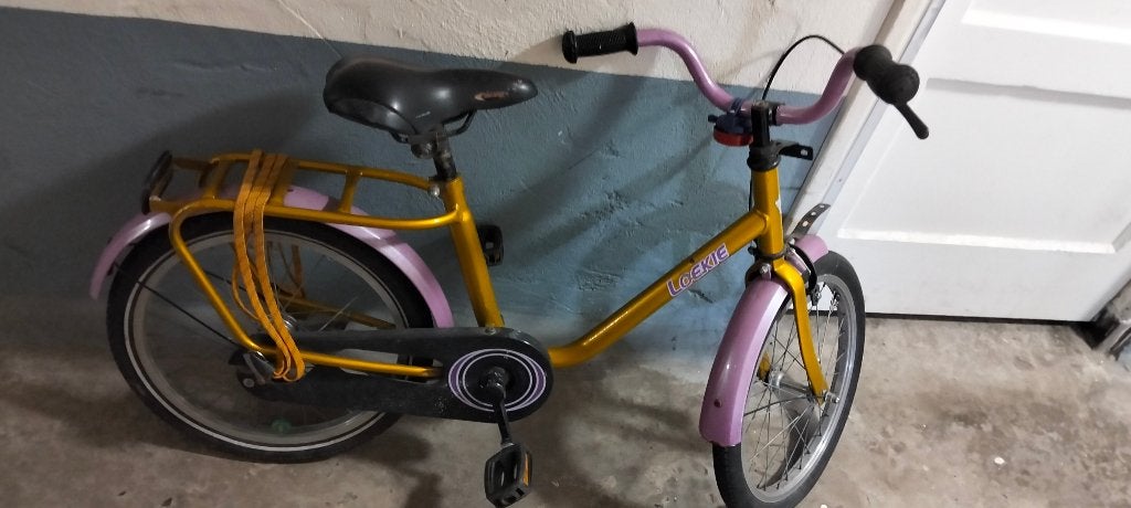 2 meisjes fietsen, Fietsen en Brommers, Ophalen, Terugtraprem, Gebruikt, Loekie