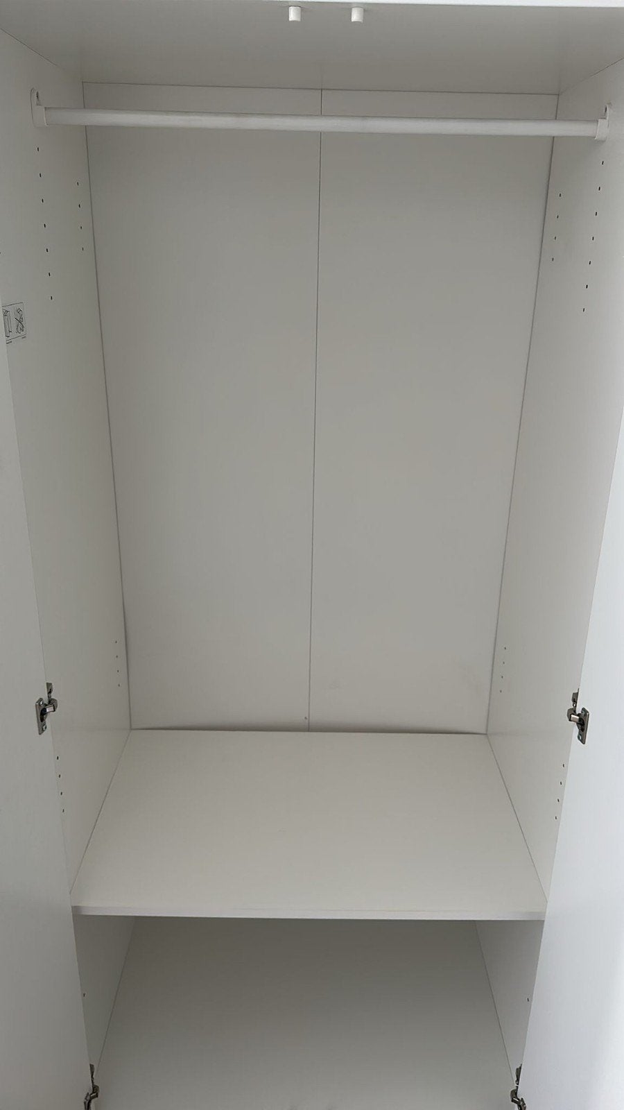 IKEA KLEPPSTAD kledingkast wit 2 deuren | netjes, Ophalen, 50 tot 75 cm, 50 tot 100 cm, 150 tot 200 cm