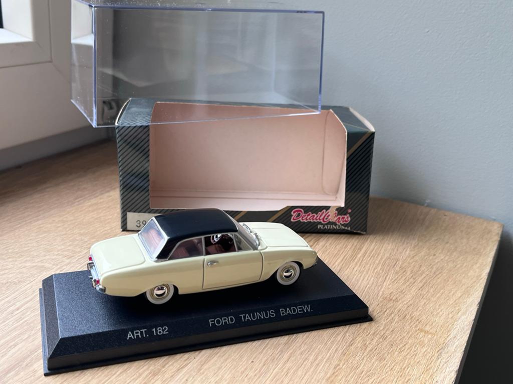 Detail Cars 1:43 Ford Taunus Badew 1960 Die-Cast Model, Ophalen of Verzenden, Gebruikt, Auto, Overige merken