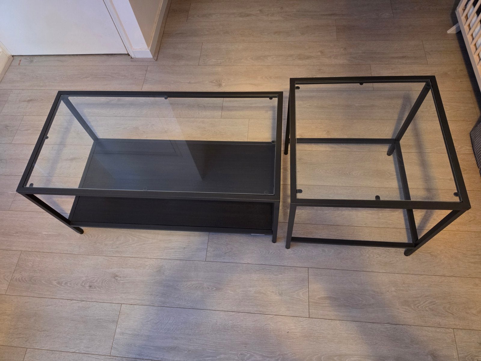 Vittsjö Bijzettafel/salontafel 90x50, Ophalen, Minder dan 50 cm, Gebruikt, 50 tot 100 cm
