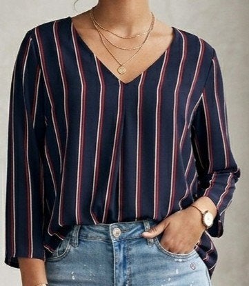 Blouse met strepen maat 38 Only, Kleding | Dames, Blouses en Tunieken, Only, Ophalen of Verzenden, Zo goed als nieuw, Maat 38/40 (M)