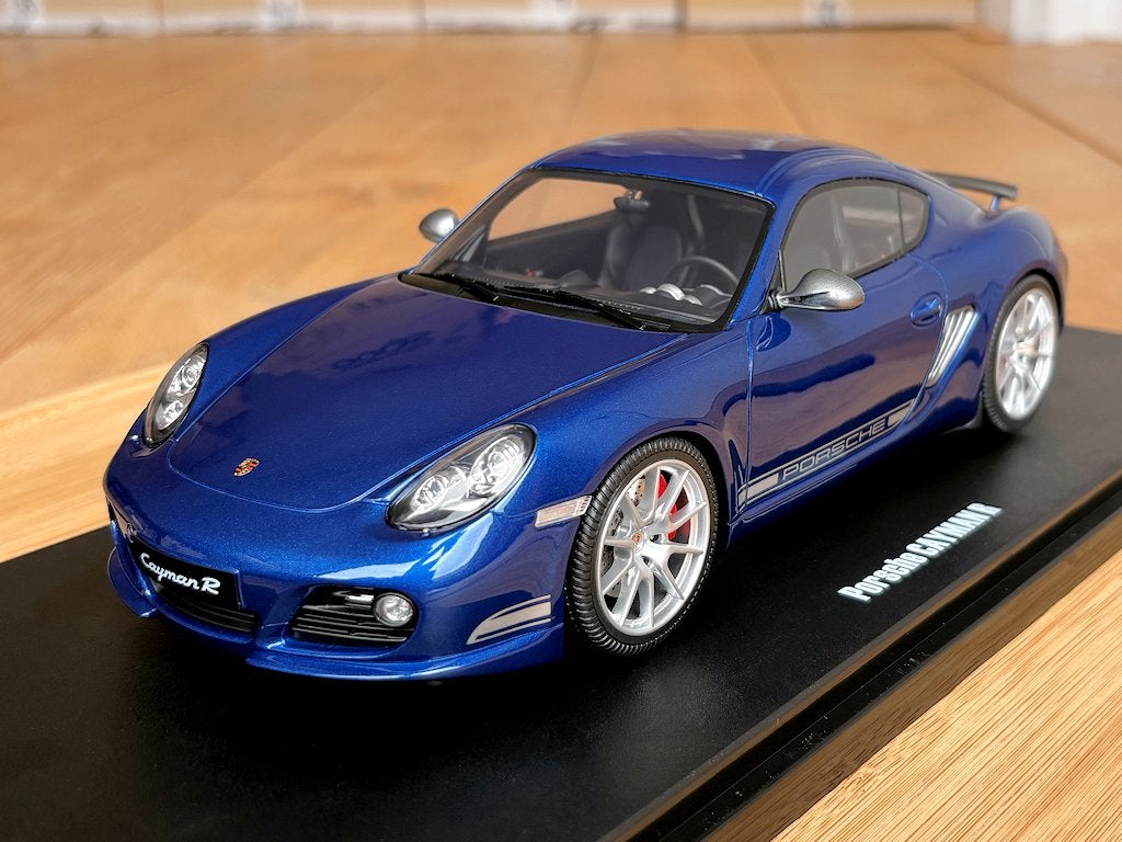 Porsche Cayman R 987 blauw 1:18 GT Spirit GT901 nieuw in ovp, Ophalen of Verzenden, Nieuw, Auto, Overige merken