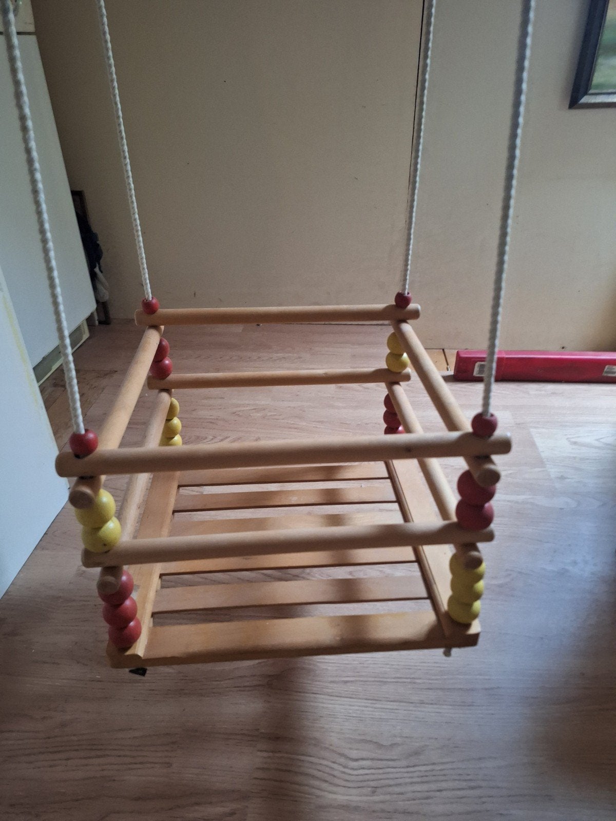Houten kinder schommel voor binnen en buiten, Ophalen, Gebruikt, Schommel