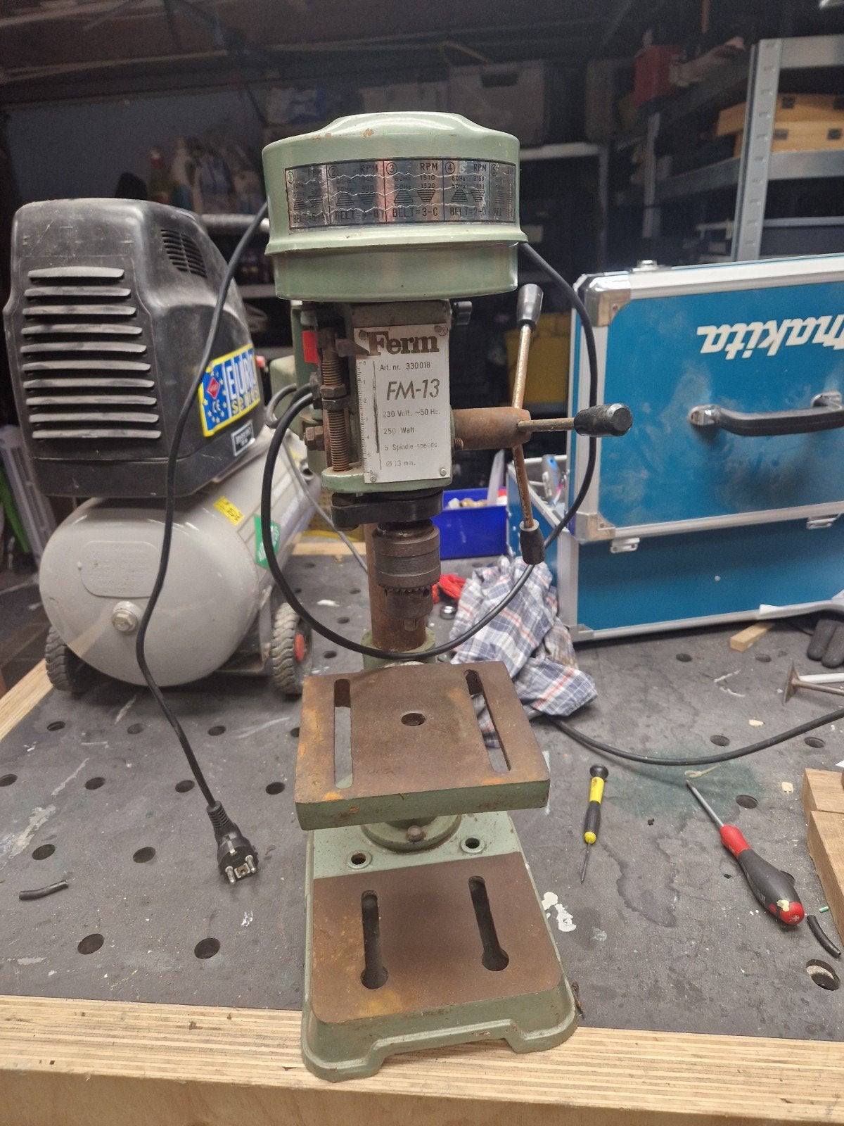 Ferm FM-13 kolomboormachine, Doe-het-zelf en Verbouw, Gereedschap | Boormachines, Ophalen