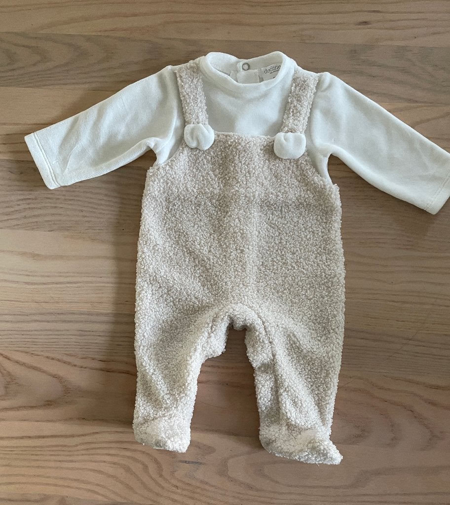 Deolinda boxpakje - wit met teddy, maat 1M, Jongetje of Meisje, Nieuw, Ophalen of Verzenden, Pakje
