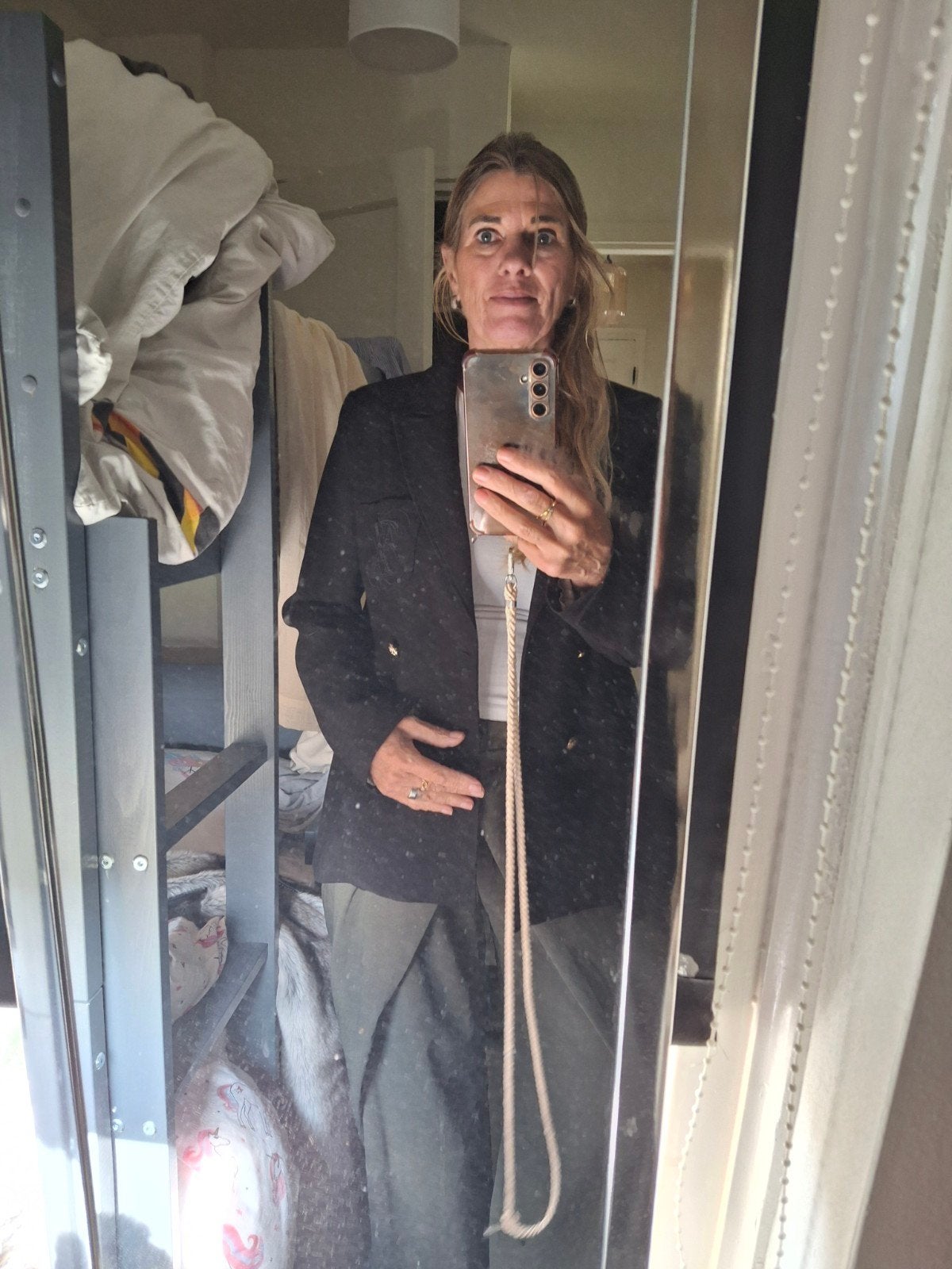 wolmix blazer met borduursel 2x gedragen teab vandaag, Kleding | Dames, Ophalen of Verzenden