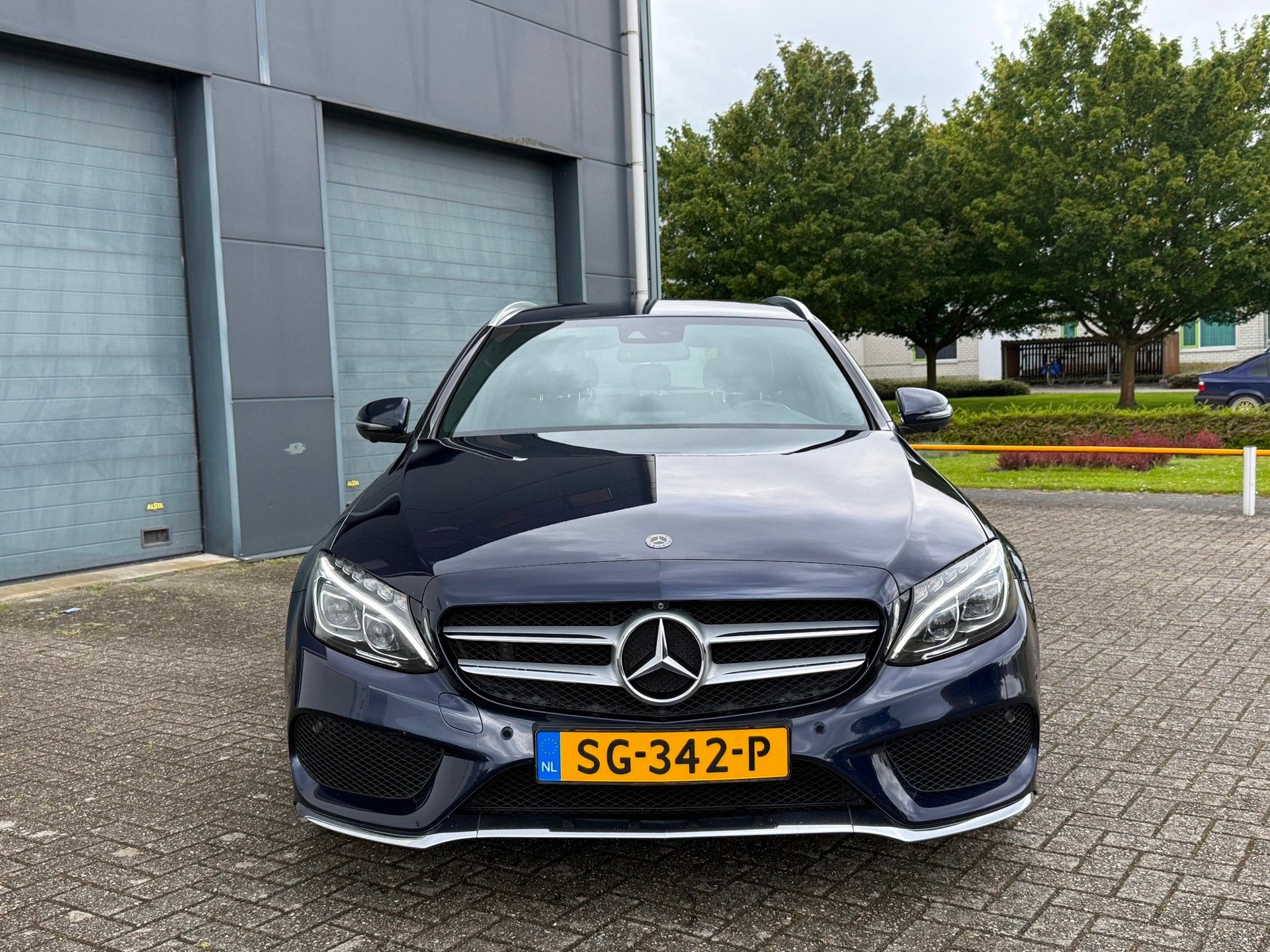 Mercedes-Benz C-klasse Estate 180 AMG- Line Memory elec stoe, Automaat, Achterwielaandrijving, Blauw, C-Klasse