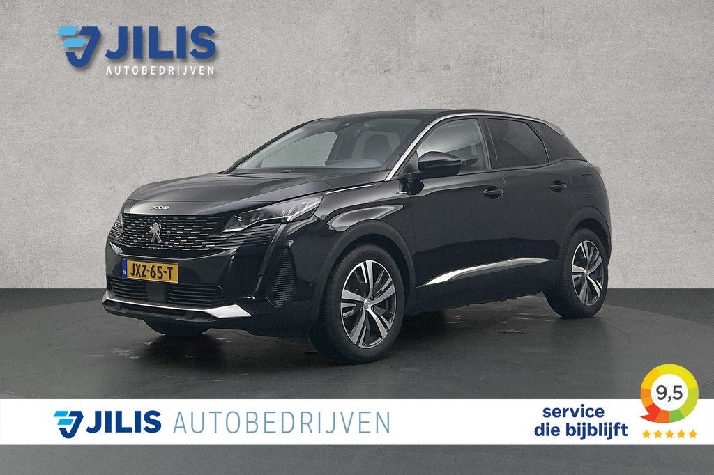 Peugeot 3008 1.6 HYbrid 225 Allure Pack Business | Camera |, Parkeersensor, Euro 6, Leder en Stof, Zwart
