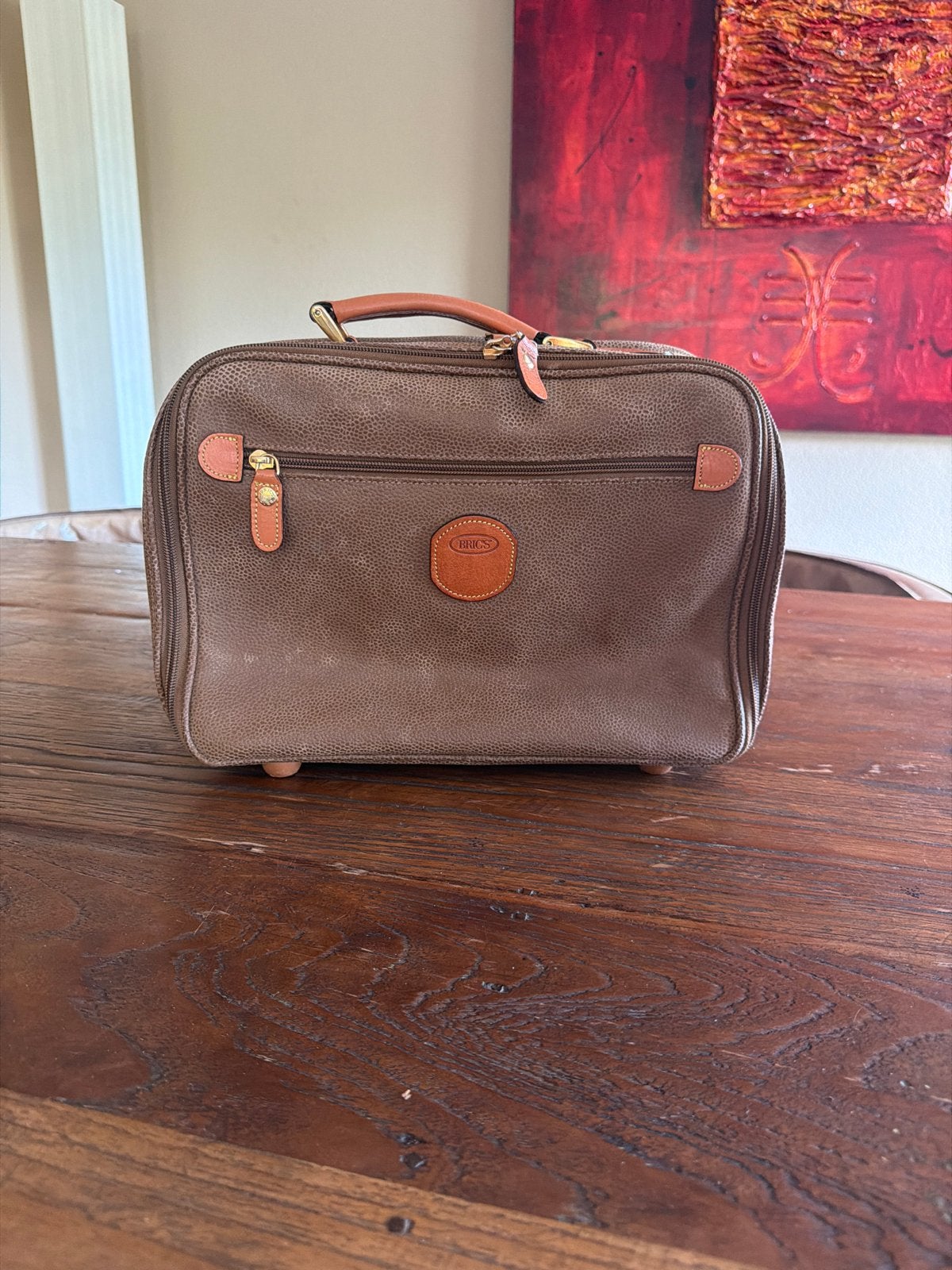 Brics Beautycase - Bruin Softcase, Sieraden, Tassen en Uiterlijk, Beautycases, Gebruikt, Softcase, Bruin, Verzenden