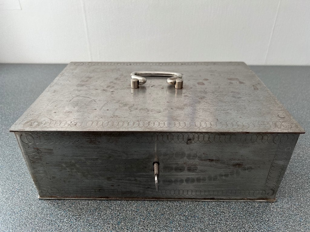 Vintage geld-/documentenkist, Ophalen of Verzenden