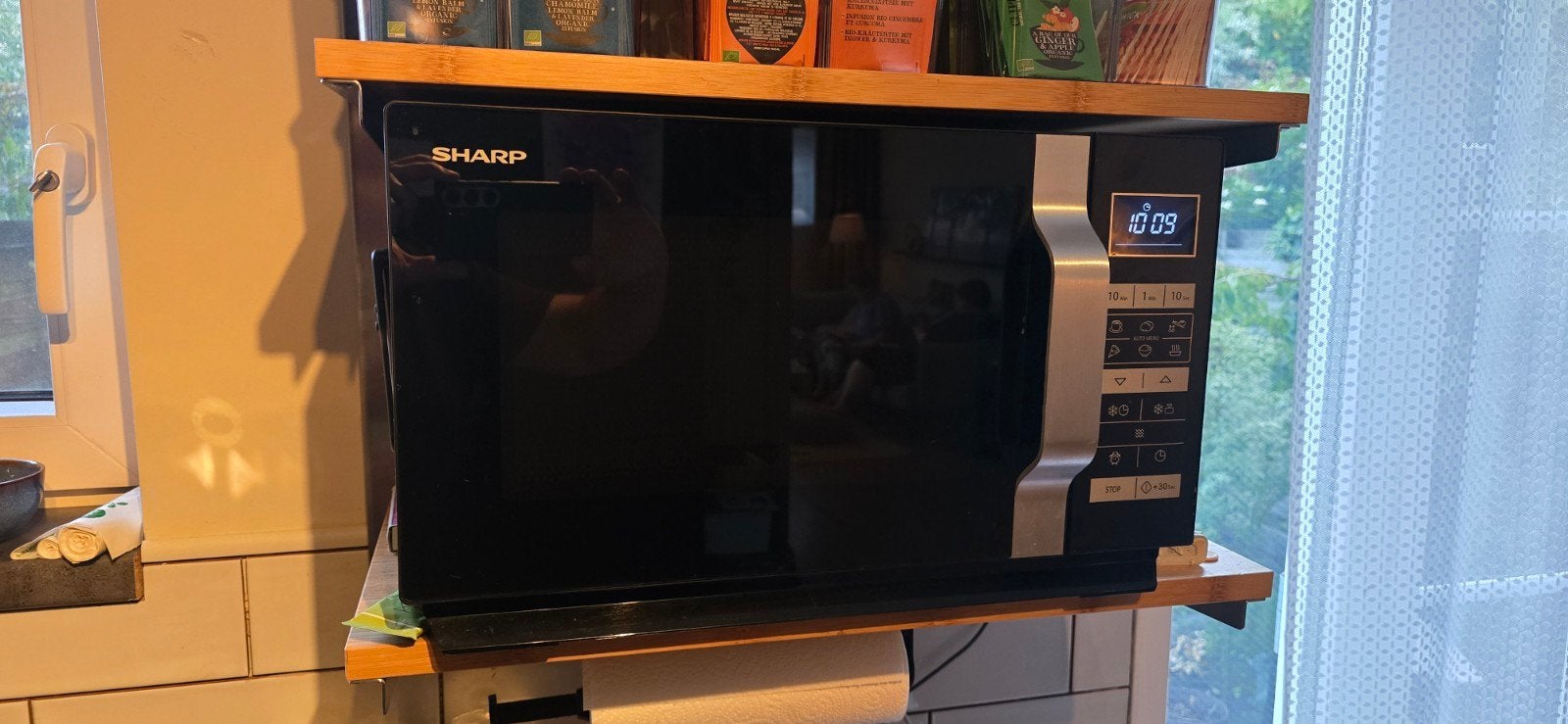 SHARP R860S Combimagnetron - 900W, 25L Inhoud, Witgoed en Apparatuur, Ophalen, Combimagnetron, Zo goed als nieuw, Vrijstaand