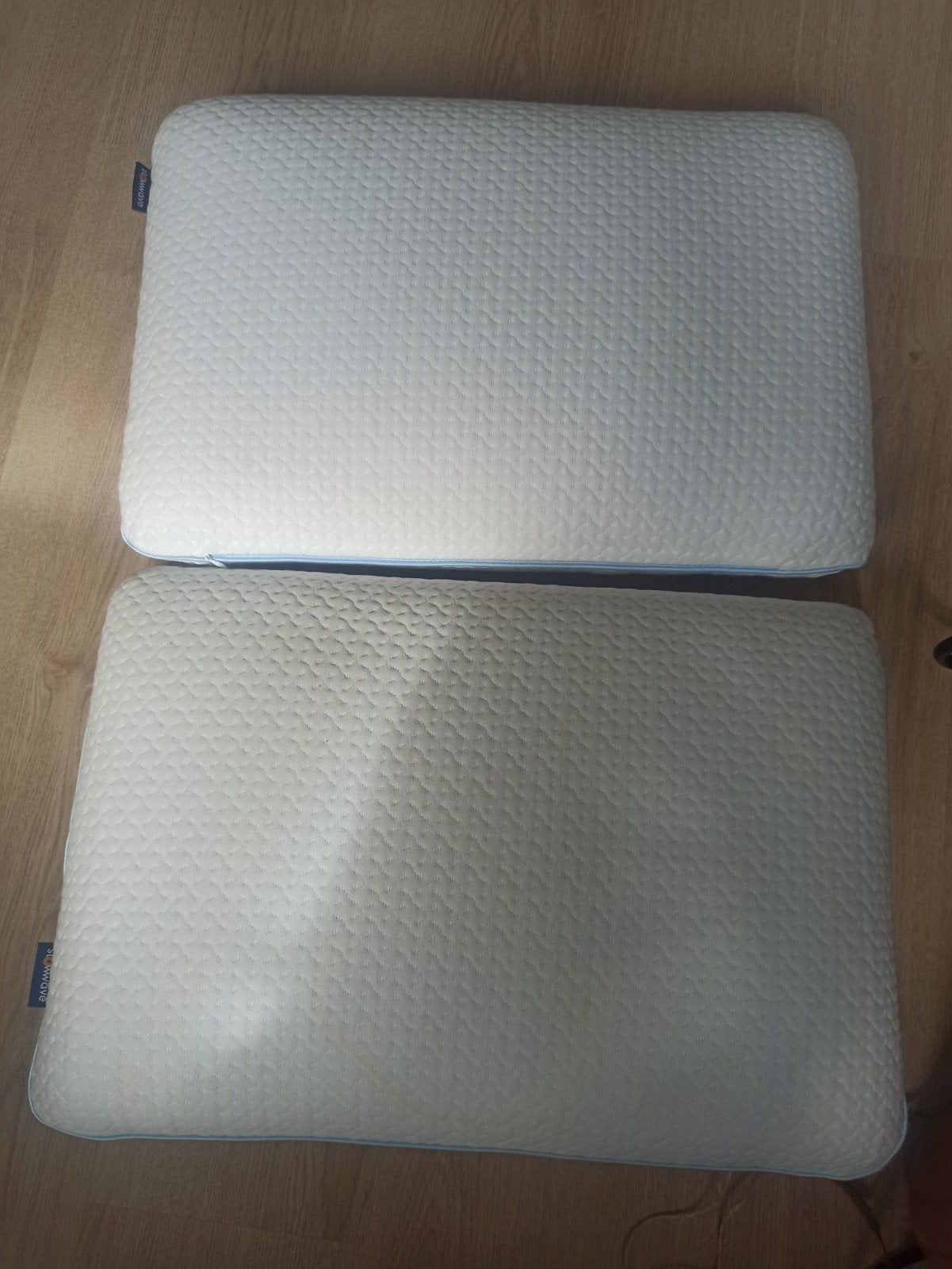 2x hoofdkussen Slowwave Honeycomb TPE pillow, Eenpersoons, Wit, Ophalen of Verzenden, Zo goed als nieuw