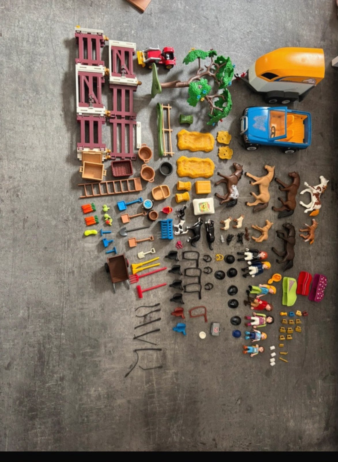 Playmobil Paardenstal met paarden en accessoires, Gebruikt, Gebouw, Complete set, Ophalen of Verzenden