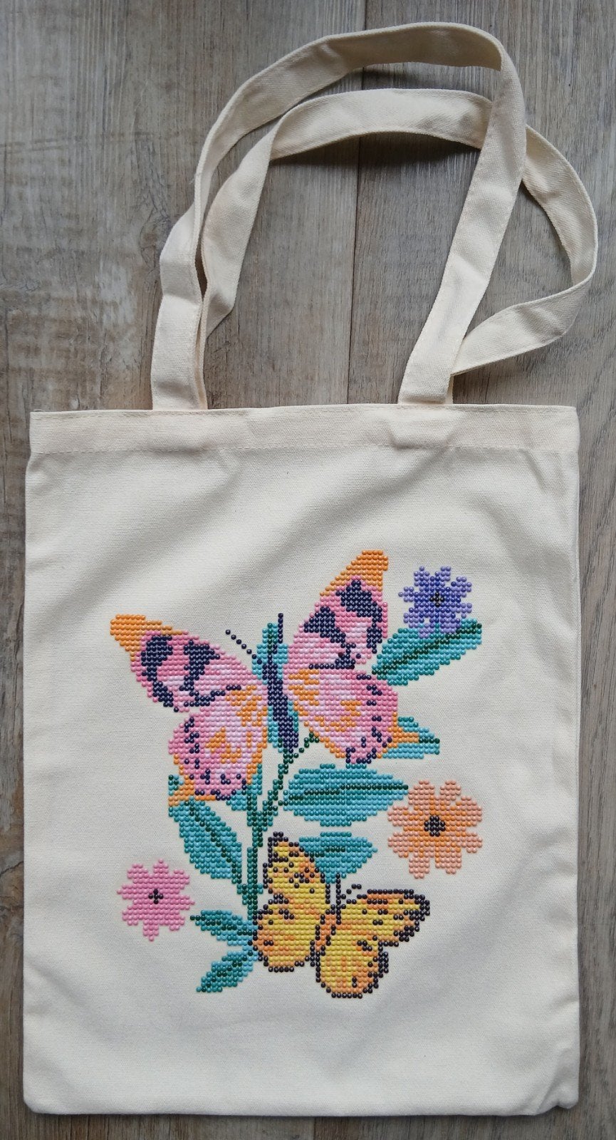 Stoffen tas met diamond painting vlinder, Ophalen of Verzenden, Nieuw