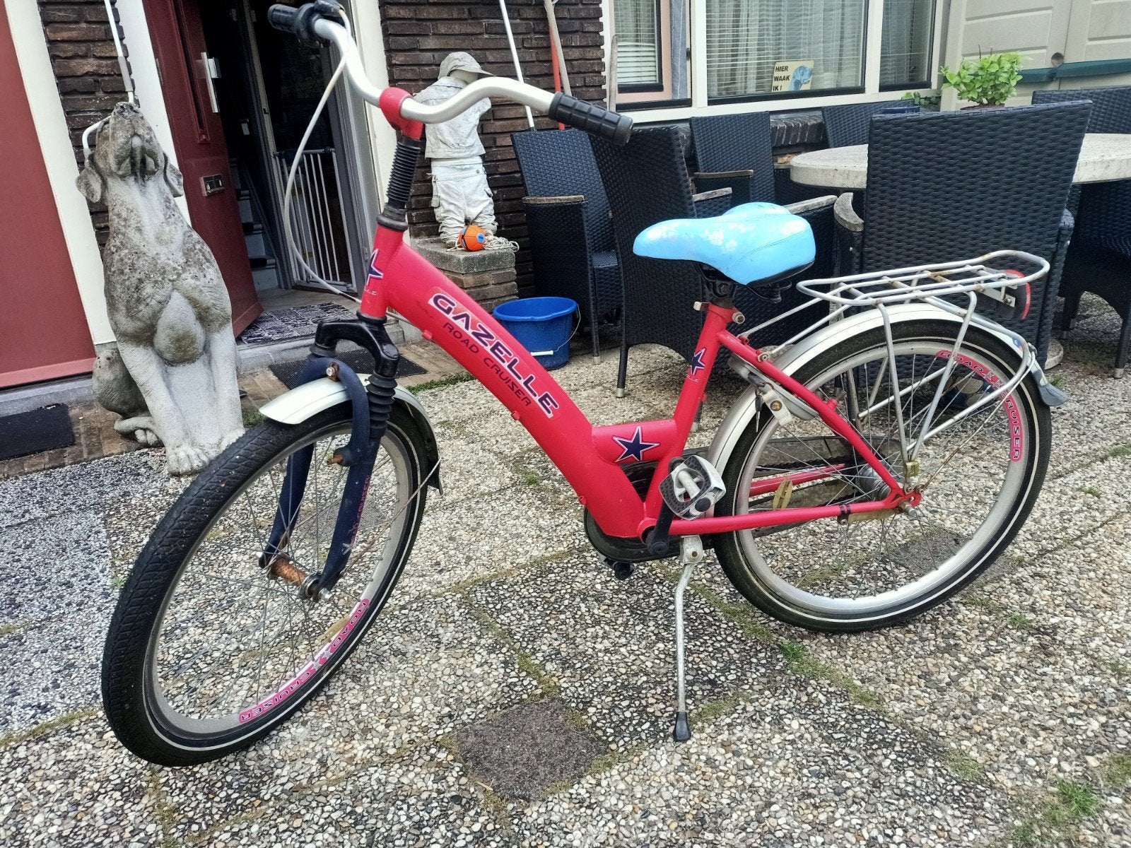 Gazelle Road Cruiser Kinderfiets - Rood, Ophalen, Velgrem, Versnellingen, Gazelle