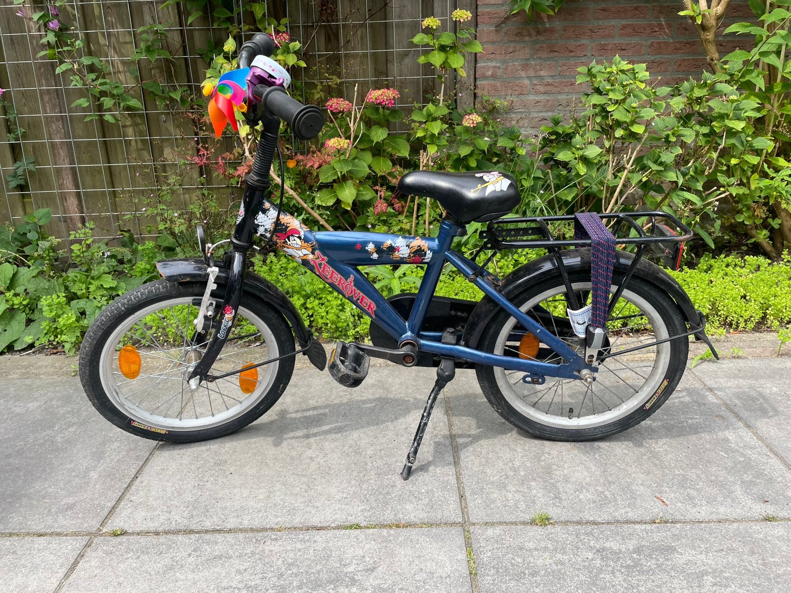 Loekie jongensfiets 16 inch, Ophalen, Gebruikt, Terugtraprem, 16 tot 20 inch